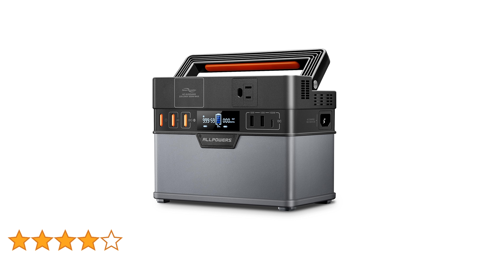 ALLPOWERS ポータブル電源　288Wh/78000mAh Amazon.co.jp: ALLPOWERS S300 ポータブル電源 300W高出力 288wh